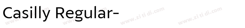 Casilly Regular字体转换